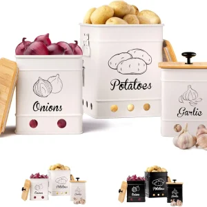 Potato Onion Garlic Storage Set