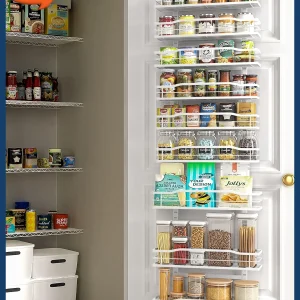 White 9-Tier Over The Door Pantry Organizer