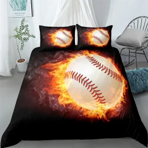 Firing Baseball 3d Bedding Set